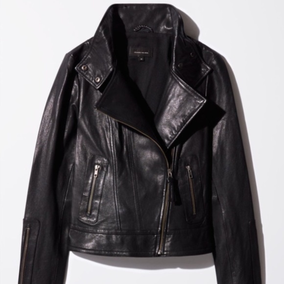Aritzia Leather Biker Jacket - Picture 2 of 5